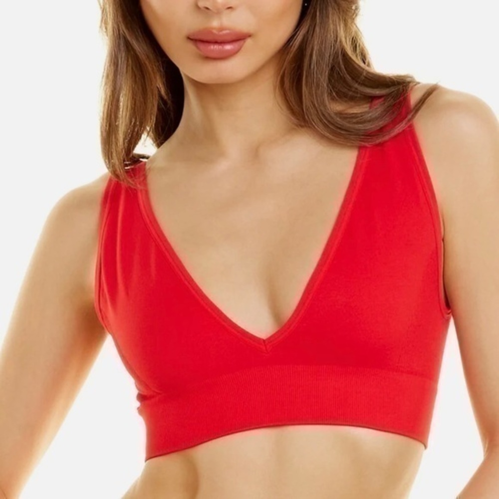 WeWoreWhat V-Neck Bra Top, M, New without Tags